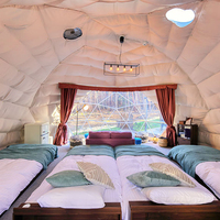 Tenda Kubah Geodesik Mewah Khusus untuk Akomodasi Safari Afrika di Tempat Liburan Glamping