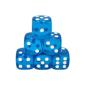 사용자 정의 6 면 투명 핑크 아크릴 둥근 계산 주사위 12/14/16/18mm 주사위 - Product Image 3