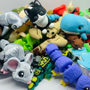 Wholesale Promotional Toy Rewards, 3D Print Wild Animal Models, Surprise Blind Bag Mini Toy for Kids
