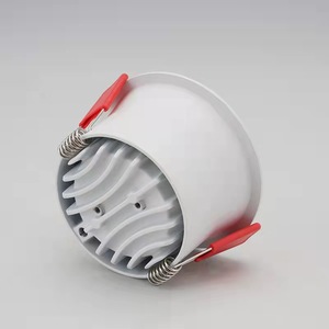 โคมไฟดาวน์ไลท์เชิงพาณิชย์ LED แบบฝังฝ้าเพดาน สีดำ อะลูมิเนียม 4100K แสงขาวธรรมชาติ AC 220V อายุการใช้งาน 50000 ชั่วโมง CRI 90 ปรับความสว่างได้ - Product Image 3