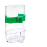 Distributeur d'eau automatique écologique en plastique solide arrondi pour oiseaux, pigeons, perroquets, cailles, boîte à nourriture pour oiseaux