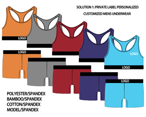 Set di biancheria intima sportiva personalizzabile con logo, MOQ basso, <span class=keywords><strong>top</strong></span> a canotta con schiena scoperta, abbigliamento fitness da esterno, set reggiseno e slip da <span class=keywords><strong>donna</strong></span> - Product Image 3