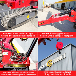מנוף עכביש חדש לשנת 2026 בעל כושר הרמה של <span class=keywords><strong>8</strong></span> טון עם מרים זכוכית בוואקום 3 טון, מיני זחל הידראולי עם זרוע טלסקופית 5 טון - Product Image 4