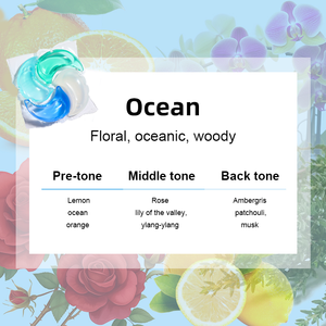 Automatic Washing Machine Laundry <b>Detergent</b> Pods | JIETI Floral Fruity Scent Long Lasting Fragrance Laundry Capsules - Product Image 2