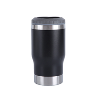 Mug isotherme 4-en-1 en acier inoxydable à double paroi de 14 oz avec ouvre-bouteille intégré, personnalisable avec logo, pour café, bière, cola, voyage et voiture