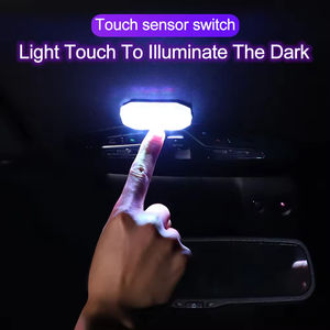 Draadloos 7-kleuren Led-Auto-Interieurlicht Met Magnetische Aanraaksensor Mini Usb-Lading Ambient Auto-Atmosfeerlicht 12V-Spanning - Product Image 5