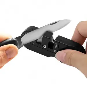 Foldable Sharpening Stone 3 Stages for Survival Hunting Fishing Camping Pocket Knife Sharpener Multifunction EDC Gear Keychain