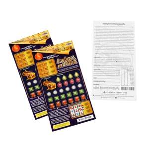 Custom <b>Paper</b> Digital Printing OEM Matte Lamination Professional Lottery Card Tickets for Retail Promotions and Events - Product Image 3