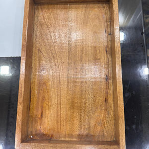 Plateau de service décoratif en bois poli, artisanal et écologique, élégant pour la maison et les événements – Vente en gros en Inde à prix réduit - Product Image 1