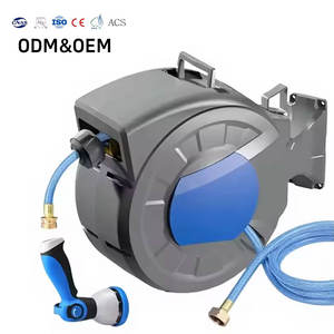 Nouvel Arrivage Enrouleur de Tuyau d'Arrosage Rétractable Jade Hill R-5 en PVC, Fixation Murale, Norme CNS, Buse à 10 Jets, Diamètre 1/2'' 3/4 - Product Image 1