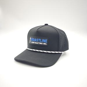 Gorra de Béisbol Personalizada con Parche de Goma con Diseño de Leopardo, 5 Paneles, Visera Plana, Ajustable con Broche, de Poliéster/Algodón, para Golf y Deportes, con Orificios Cortados con Láser - Product Image 3