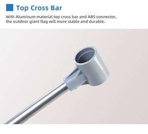 Publicité extérieure de haute qualité en plastique base polyester nobori drapeau mât drapeau Nobori drapeau support - Product Image 6