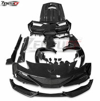 Kit carrosserie C7 ZR1 pour Corvette C7 2015-2019, comprenant pare-chocs avant et arrière, ailes, jupes latérales, capot et aileron arrière. Fournisseur en gros.