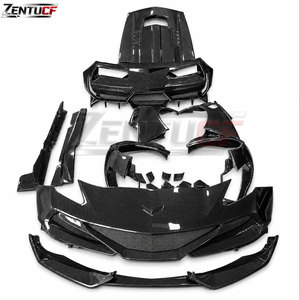 Kit de Carrocería <span class=keywords><strong>C7</strong></span> ZR1, Parachoques Delanteros y Traseros, Guardabarros, Faldones Laterales, Capó y Alerón Trasero para <span class=keywords><strong>Corvette</strong></span> <span class=keywords><strong>C7</strong></span> 2015-2019 Proveedor Mayorista. - Product Image 2