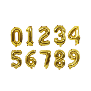 <span class=keywords><strong>Globos</strong></span> en forma de número de 16 pulgadas, <span class=keywords><strong>Globos</strong></span> de aluminio de 16 pulgadas, <span class=keywords><strong>Globos</strong></span> con número dorado, venta al por mayor - Product Image 2