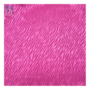 Màu Tím sáng <span class=keywords><strong>100</strong></span> <span class=keywords><strong>Polyester</strong></span> báo mô hình Jacquard <span class=keywords><strong>satin</strong></span> vải cho không tay váy phong cách sexy - Product Image 5
