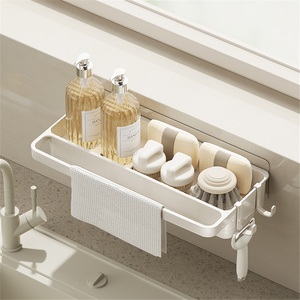 Estante moderno de acero inoxidable para toallas y paños de cocina, de doble propósito, para encimera. - Product Image 1