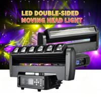 Yinuo Nouvelle Lyre LED Double Face 6x40W RGBW à Rotation Illimitée, Stroboscope Matriciel DMX512 pour Scène DJ, KTV et Discothèque