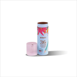 High End Cylinder Paper Tube <b>Box</b> For Pencil Packaging Wholesale Round Paper <b>Gift</b> <b>Box</b> with <b>Clear</b> Lid - Product Image 4