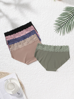 Pantis Hipster de Alta Calidad para Dama, Suaves y Transpirables, sin Costuras, Multicolor con Brillo para Uso Diario
