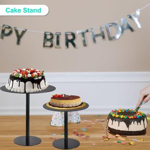 Lot de 3 supports à gâteaux en acrylique, présentoirs à desserts, supports à <span class=keywords><strong>cupcakes</strong></span>, pour mariage, événement, fête d'anniversaire, vitrine, pâtisserie, bonbons, pizza - Product Image 5