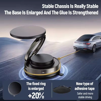 Nouveau support de téléphone portable magnétique pliable à rotation 360° pour voiture, avec ventouse, support de bureau et fixation pour voiture – Tendance 2026