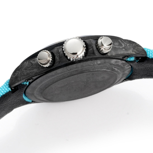 Correa de Nailon de Alta Gama con Textura de Cuero Azul, Duradera, Adecuada para el Uso Diario Informal del Reloj - Product Image 4