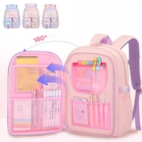 Mochila Escolar Kawaii con Logotipo Personalizado, Gran Capacidad, Ligera, Impermeable, para Niñas, Niños, Estudiantes, Primaria