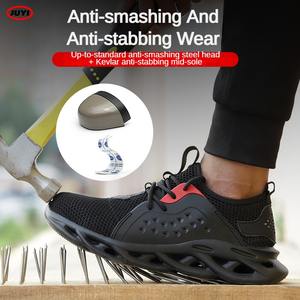 Precio de fábrica, protección para exteriores, peso ligero, transpirable, botas de trabajo tácticas, zapatos impermeables con punta de acero, seguridad - Product Image 6