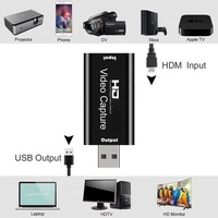 4K HDTV Video Capture Card Game Audio Adapter for HD-MI to USB 2.0 Cam Link Card for Computer 4K/1080p Record Device MP4