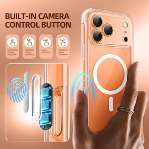 <span class=keywords><strong>เคส</strong></span>โทรศัพท์ BERFY สำหรับ <span class=keywords><strong>iPhone</strong></span> 17 Pro Max พร้อมกระจกกันรอยในตัว ป้องกันกล้อง กันกระแทก ครอบคลุมทั้งตัวเครื่อง ขนาด 6.9 นิ้ว สีใส - Product Image 5