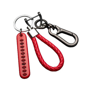Promotion anti-perte téléphone plaque d'immatriculation <span class=keywords><strong>porte</strong></span>-clés bricolage véhicule carte tressé <span class=keywords><strong>porte</strong></span>-clés PU <span class=keywords><strong>cuir</strong></span> téléphone plaque d'immatriculation <span class=keywords><strong>porte</strong></span>-clés - Product Image 2