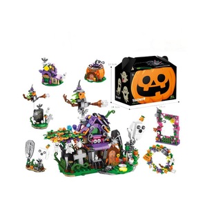 Bloques <span class=keywords><strong>de</strong></span> Construcción <span class=keywords><strong>de</strong></span> Halloween con Diseño <span class=keywords><strong>de</strong></span> Calabaza y Fantasma, Más <span class=keywords><strong>de</strong></span> 200 Piezas, Decoración <span class=keywords><strong>de</strong></span> <span class=keywords><strong>Bruja</strong></span>, Regalo para Niños y Adultos - Product Image 5