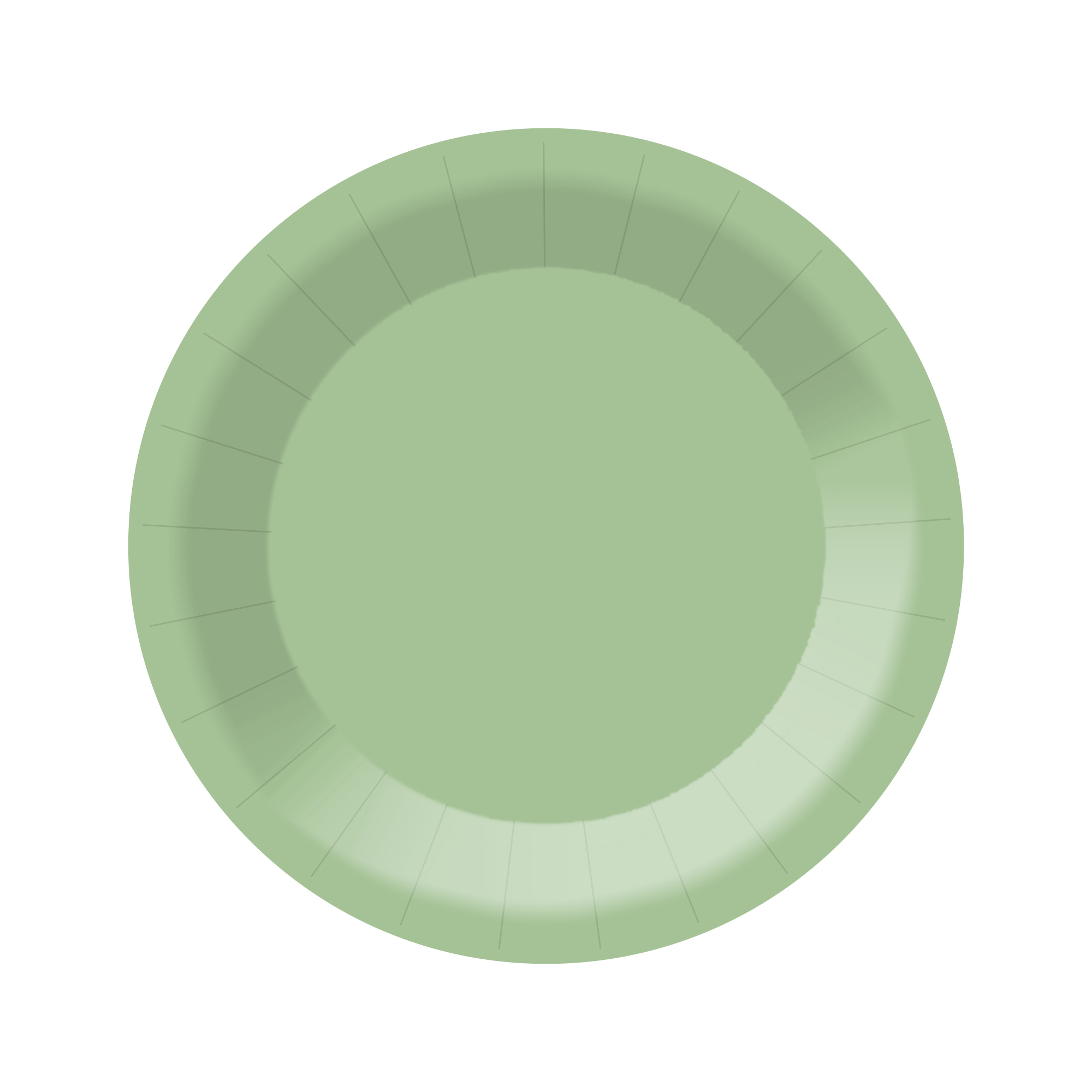 Assiette en carton de 23 cm * 8 unités