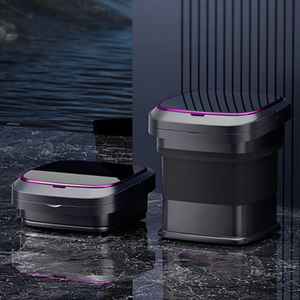 Mini lavadora plegable X20 de 13L con tina de plástico eléctrica automática para la limpieza de ropa interior en el hogar - Product Image 1