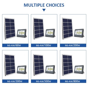 ไฟสปอร์ตไลท์ LED พลังงานแสงอาทิตย์ 20w 200w 300w 400w 800w สำหรับภายนอกอาคาร - Product Image 2