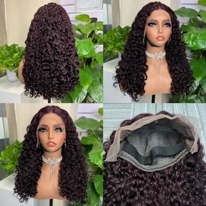 SDD Water <b>Wave</b> 13*4 Wig Super Double Drawn Vietnam 100% Human Hair Luxury Wig - Product Image 2