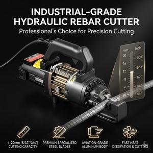 เครื่องตัดเหล็กเส้นไฮดรอลิกไฟฟ้าแบบพกพา PC-20 # เครื่องตัดเย็นแบบมือถือขนาด 4-20 มม. สำหรับงานก่อสร้าง - Product Image 1