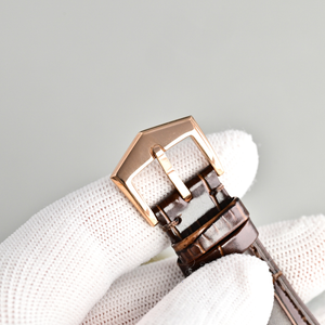 Orologio da Polso Meccanico Automatico di Lusso da Uomo 38mm, Quadrante Argento con Scala Blu, Display Data, Vetro Zaffiro - Product Image 6