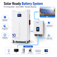 Batterie de stockage d'énergie domestique industrielle Solard à coque épaissie 48V 200Ah 10kWh, pack lithium-ion LiFePO4 empilable CAN 8000 cycles