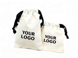 High Quality Thick Twill Cotton Dust <b>Bag</b> Wholesale Custom Logo Printing for Wigs Perfume Cosmetics Gift Packaging Pouches - Product Image 5