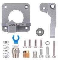 Pièces d'imprimante 3D Creality Officielles Ender-3 Pro/3S/3 V2/3 Max CR-10/10S : Accessoire d'extrusion gris en plastique ABS et métal pour mise à niveau de l'extrudeur