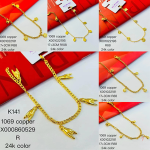 <span class=keywords><strong>XUPING</strong></span> - Colección de Pulseras de Joyería al por Mayor Chapadas en Oro de 24K, Pulseras de Moda para Mujer en Varios Estilos - Product Image 6