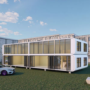 Edificio Prefabricado <span class=keywords><strong>de</strong></span> Dos Pisos con Estructura <span class=keywords><strong>de</strong></span> Acero, Certificado ISO9001, Impermeable, para Instalaciones Médicas/<span class=keywords><strong>de</strong></span> Investigación, con Vistas Panorámicas, Moderno - Product Image 3