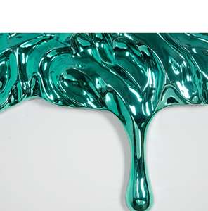 Pièce modèle Sculpture carrée ondulation de l'eau abstraite décorative Salon de beauté Villa Couloir Entrée - Product Image 4