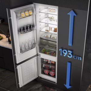 Artaus 260L intégré intégré colonne prête pour panneau réfrigérateur réfrigérateur intégré dans la <span class=keywords><strong>cuisine</strong></span> réfrigérateur foshan - Product Image 1