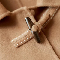 Boutons en bois brun de haute qualité Design personnalisé à trou unique avec technique de placage directement fabriqué en Chine