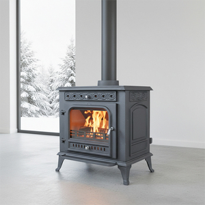 Cheminée <span class=keywords><strong>à</strong></span> <span class=keywords><strong>bois</strong></span> en fonte sans fumée, écologique et <span class=keywords><strong>à</strong></span> faibles émissions, idéale pour villa, appartement, maison - Offre Spéciale - Product Image 1