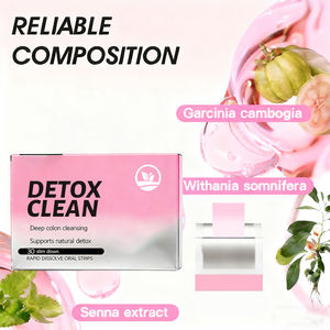 デトックスクリーンスリムダウン経口ストリップ,Garcinia Cambogia & 腸の健康と脂肪抑制のためのセナエキス,30ストリップ - Product Image 5