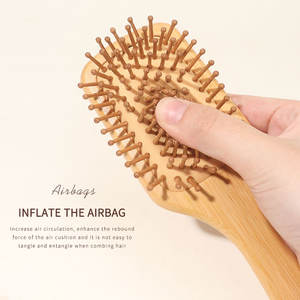 Cepillo de Pelo de Madera de Sándalo de Alta Calidad, Venta Directa de Fábrica, Diseño Único, con Cojín de Aire, Tipo Láser, de <span class=keywords><strong>Bambú</strong></span>, para el Hogar - Product Image 6